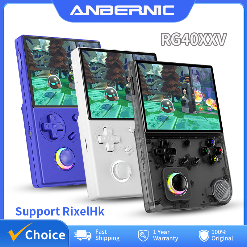 Retro Gaming Best Console - ANBERNIC RG40XXV Retro Handheld-Spielekonsole 4'' IPS-Bildschirm