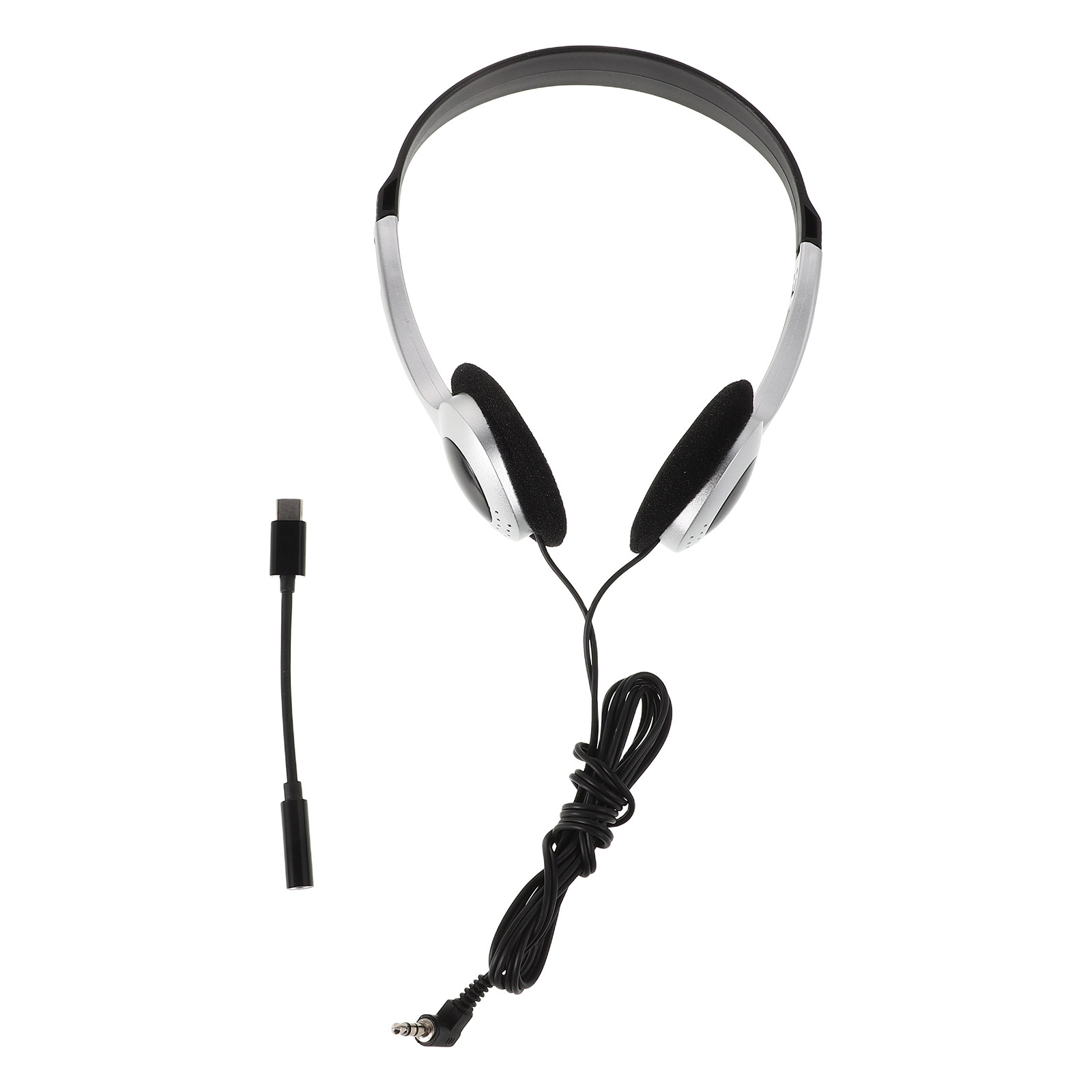Retro Gaming On Phone - On-Ear-Kopfhörer, Retro-Design mit silberfarbenem Sprühfinish, kabelgebunden,
