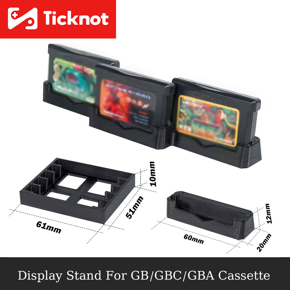 Game Boy Cartridge Holder - 3D-Druck Spielkarten-Aufbewahrungsständer Halterung für Gameboy Advance/GBC-Kassetten