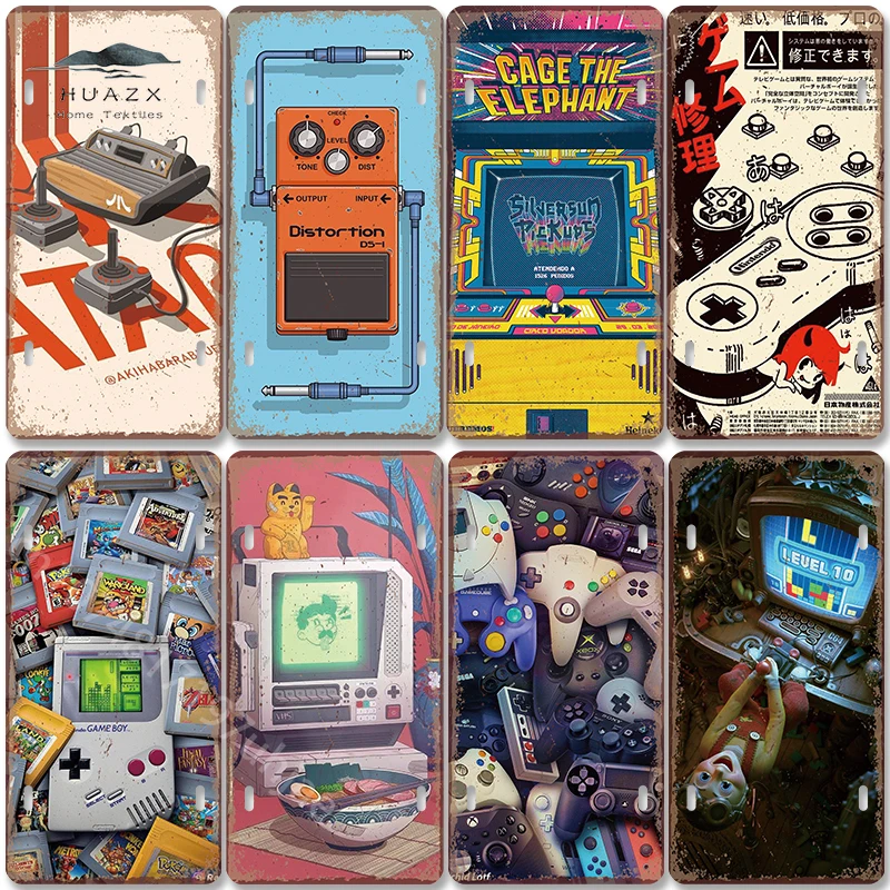 Retro Gaming Gameboy - Vintage Gaming Metallschild Retro Game Boy