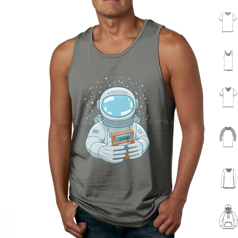 Retro Gaming Gameboy - Gaming Spaceman Tank Tops Drucken Baumwolle