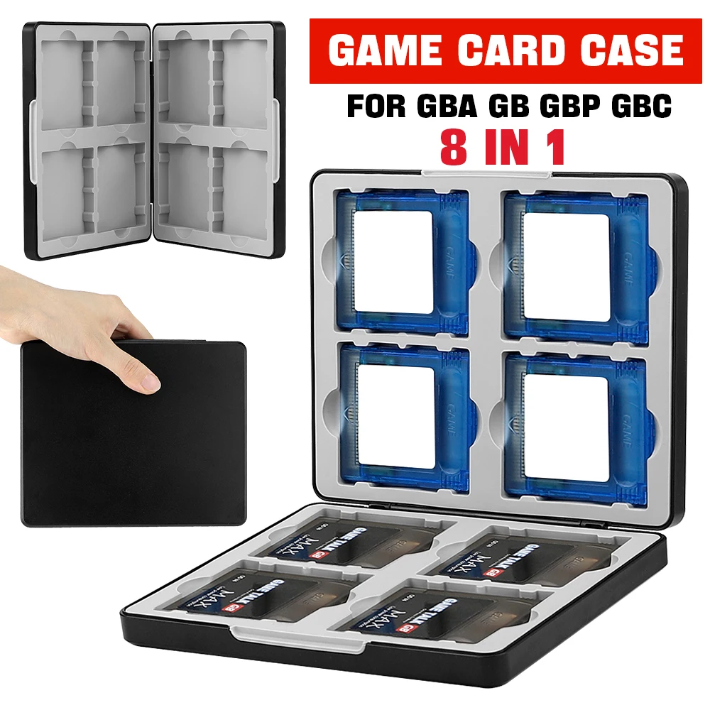 Game Boy Cartridge Holder - Tragbare 16-in-1-Spielkarten-Aufbewahrungsbox für GBA SP, magnetische
