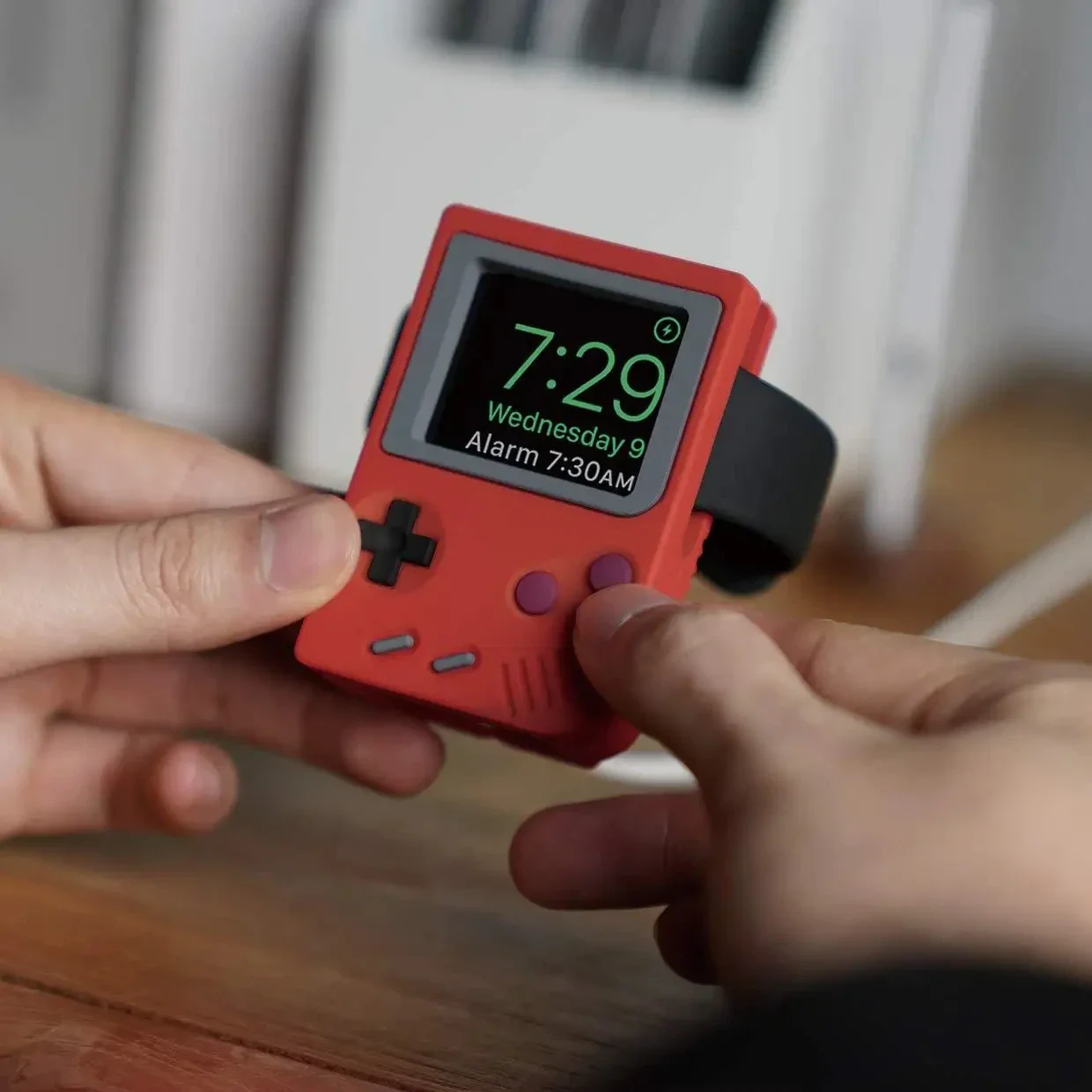 Retro Gaming Videos - Silikonhalter für IWatch Ladegerät Ständer für