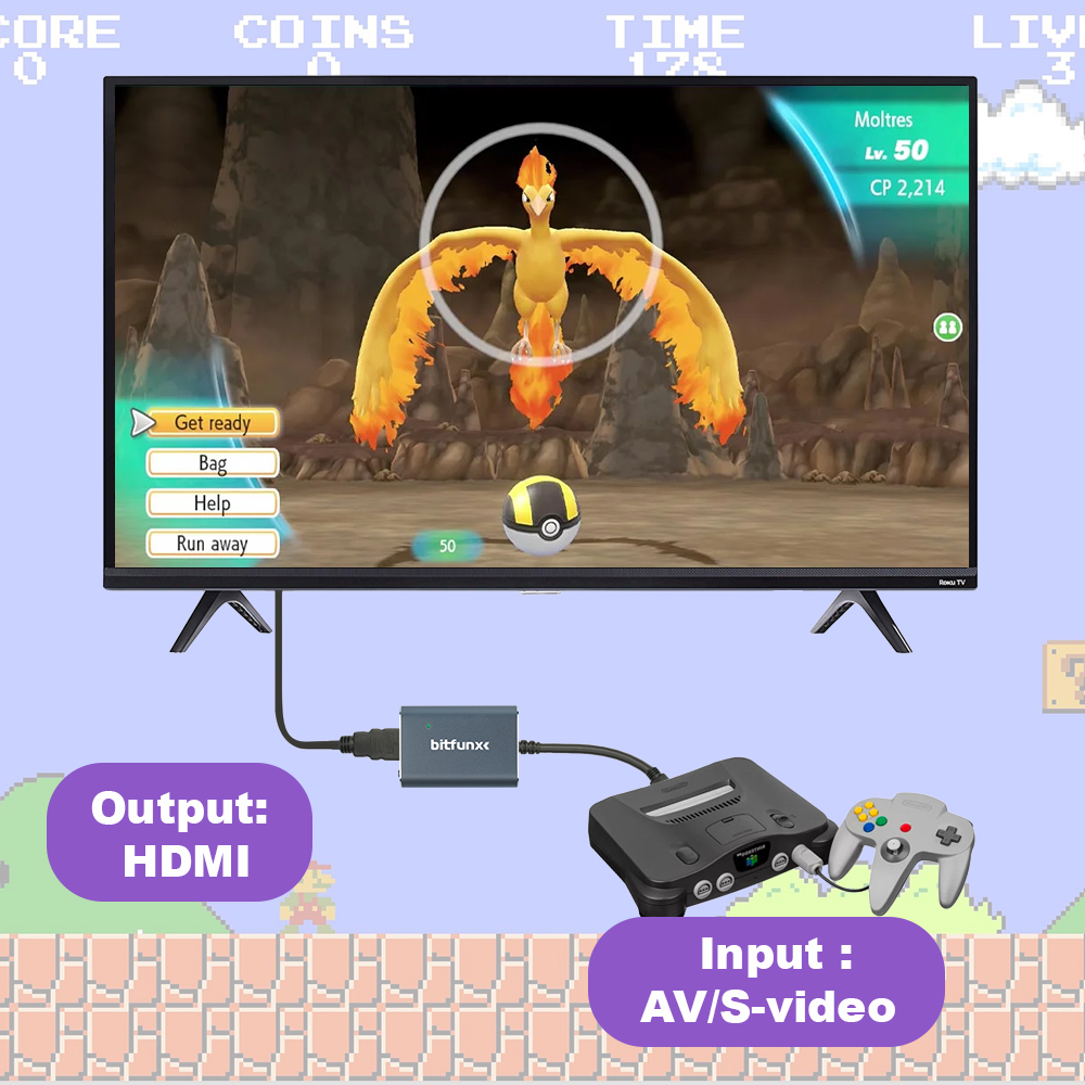 Bitfunx 720P Svideo / AV zu HD – Retro Gaming Best Console Bewertung und Preis