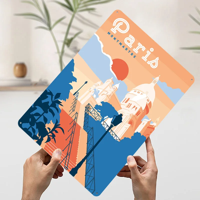 Paris Montmartre Reise-Poster, – Retro Gaming Paris Bewertung und Preis