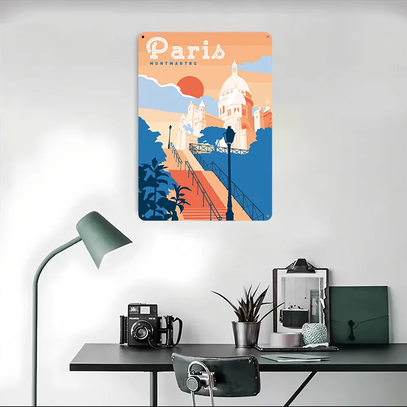 Paris Montmartre Reise-Poster, – Retro Gaming Paris Bewertung und Preis