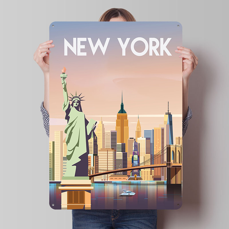 New York Metallposter Maßgefer – Retro Gaming York Bewertung und Preis