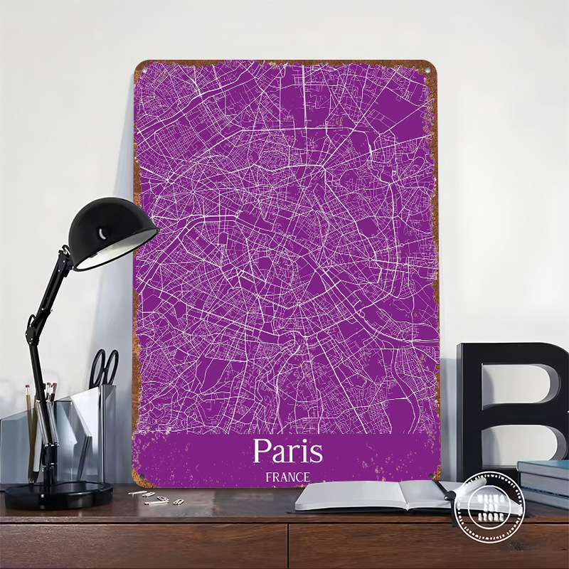 Paris Stadtplan Gedrucktes Pos – Retro Gaming Paris Bewertung und Preis