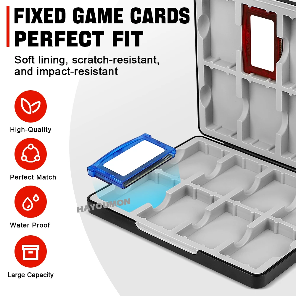 Schwarzer Spielkartenhalter fü – Game Boy Cartridge Holder Bewertung und Preis